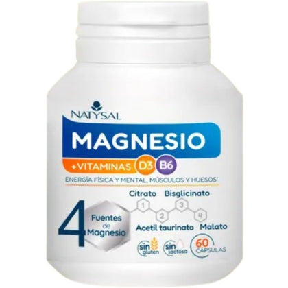 Magnesio Cuatro Fuentes 60 Cápsulas | Natysal - Dietetica Ferrer