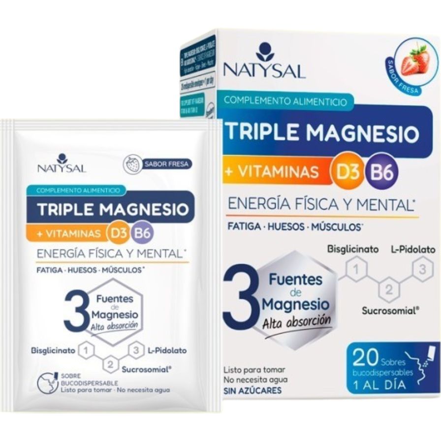 Triple Magnesio 20 Sobres | Natysal