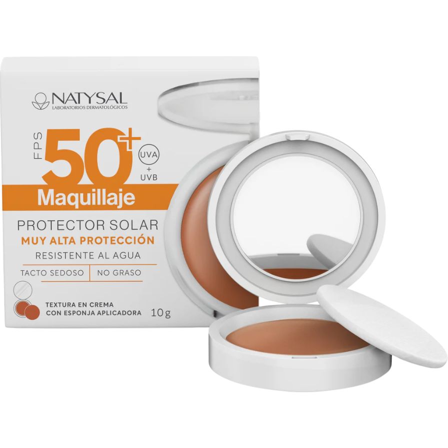 Maquillaje Solar Compacto Fps50+ 10 Gr. | Natysal