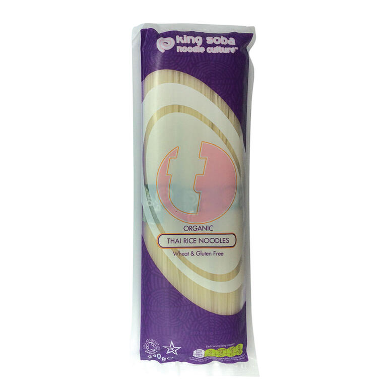 Pasta de Arroz Thai Sin Gluten Bio 250 gr | King Soba - Dietetica Ferrer