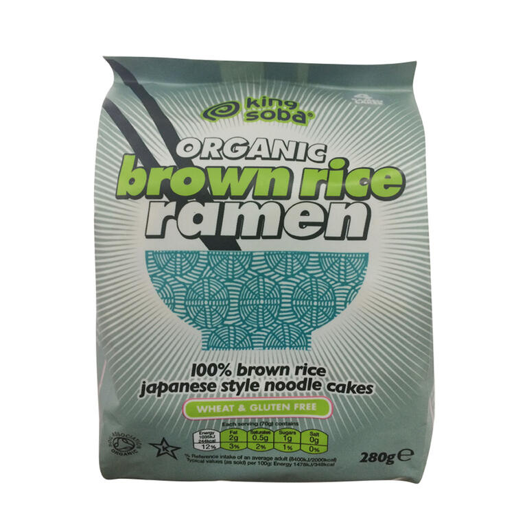 Pasta Ramen Arroz Integral Sin Gluten Bio 280 gr | King Soba - Dietetica Ferrer