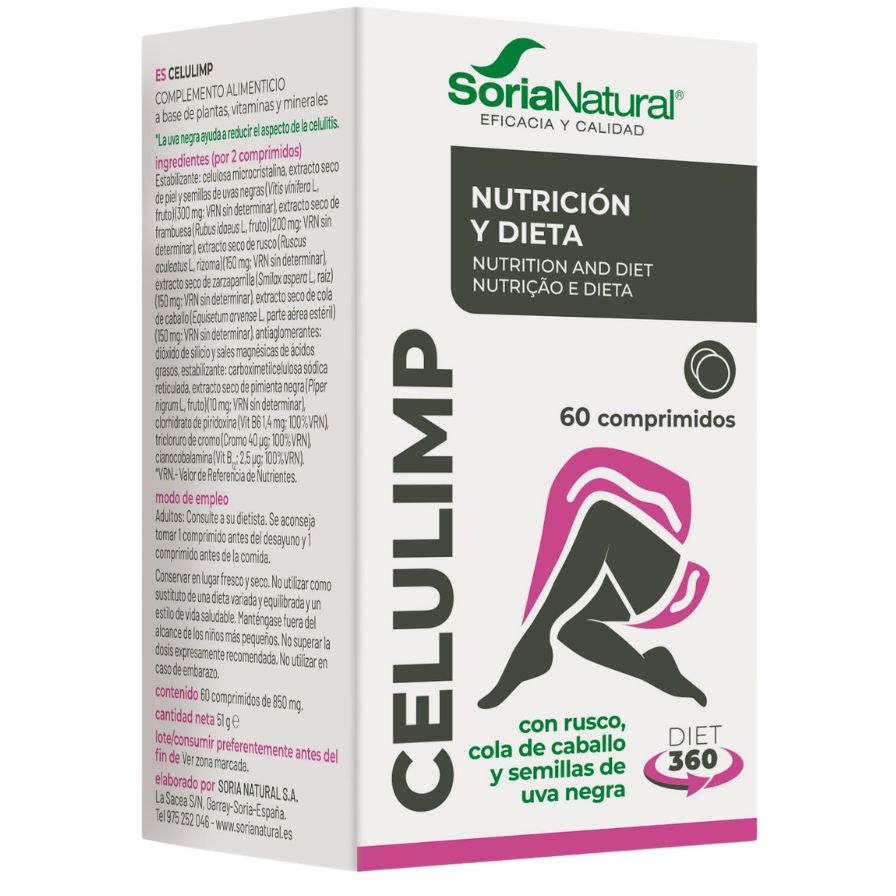 Celulimp 60 Comprimidos | Soria Natural - Dietetica Ferrer