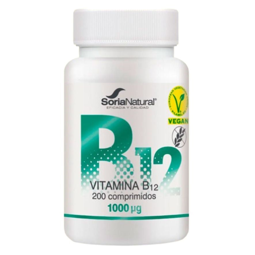 Vitamina B12 200 comprimidos | Soria Natural - Dietetica Ferrer