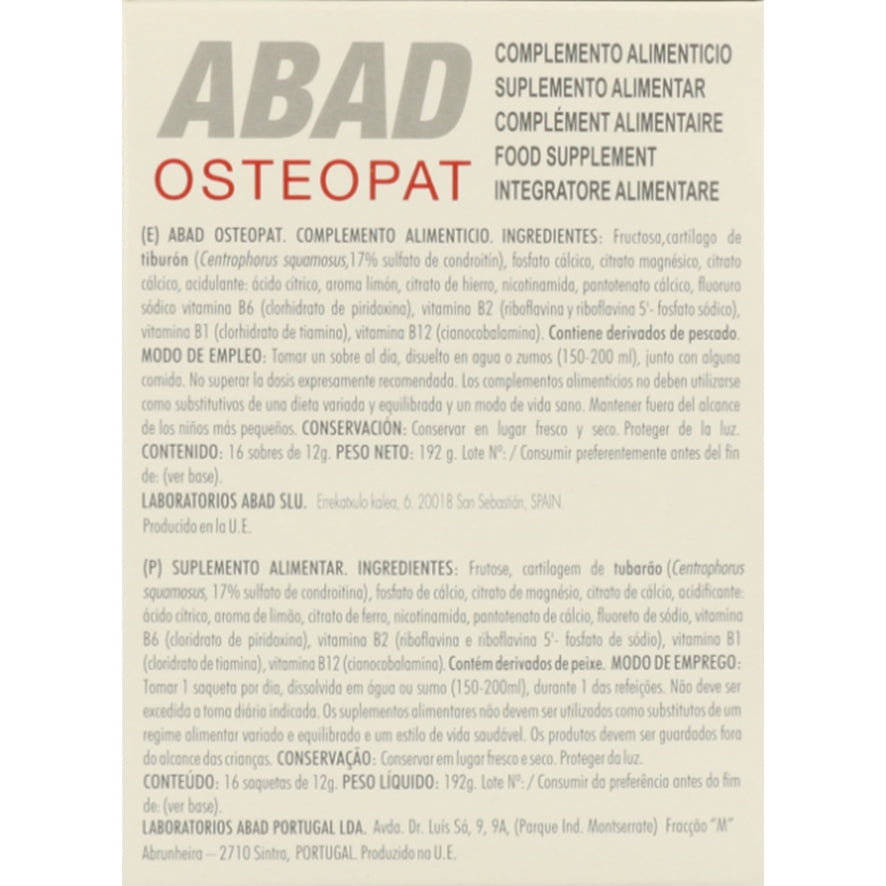 Osteopat 16 Sobres | Laboratorios Abad