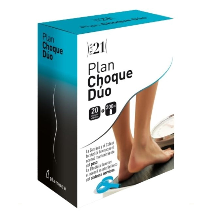 Plan Choque Duo 20 Capsulas + 200 ml | Plameca - Dietetica Ferrer