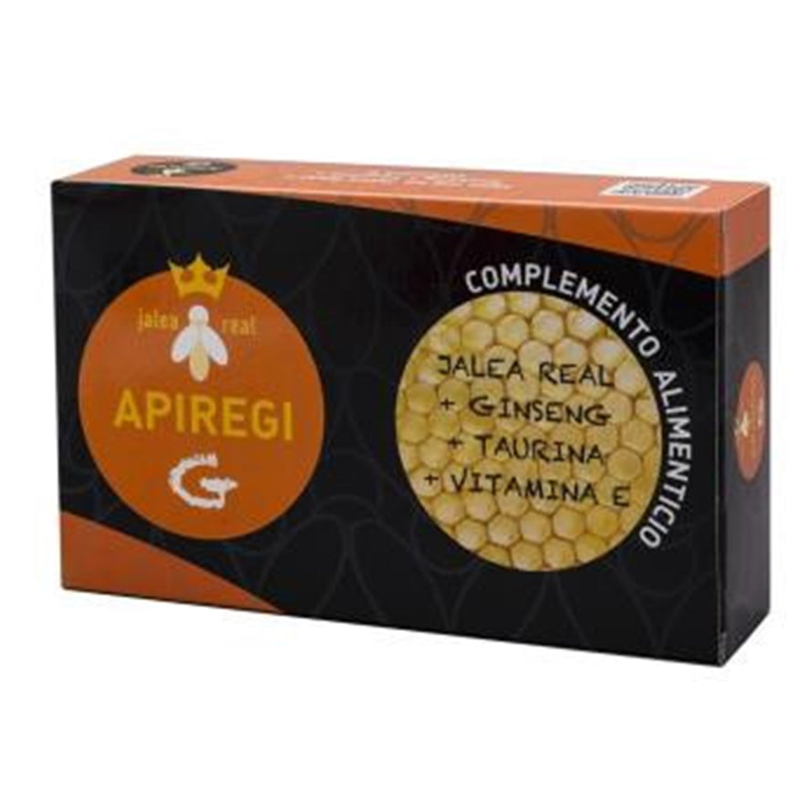 Jalea Real Ginseng Taurina Vitamina E 20 Ampollas | Apiregi