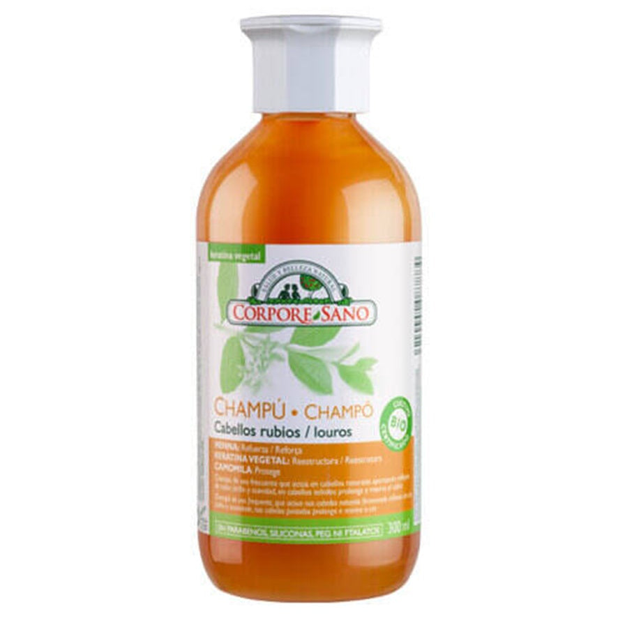 Champu Henna Camomila Cabellos Rubios 300 ml | Corpore Sano