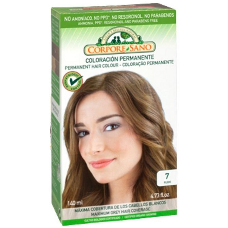 Tinte Permanente Rubio N7 140 ml | Corpore Sano - Dietetica Ferrer