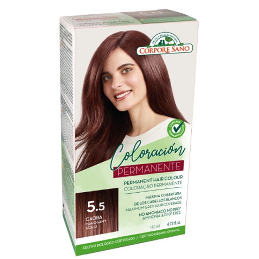 Tinte Permanente Caoba N5.5 140 ml | Corpore Sano - Dietetica Ferrer