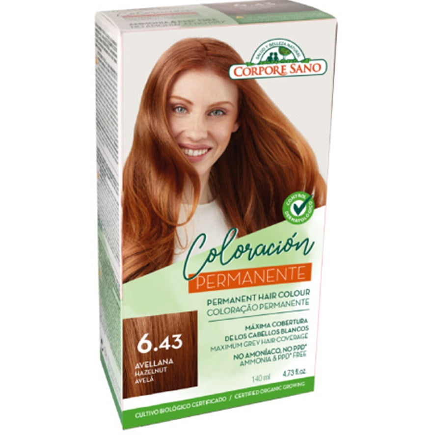 Tinte Permanente Avellana N 6.43 140 ml | Corpore Sano