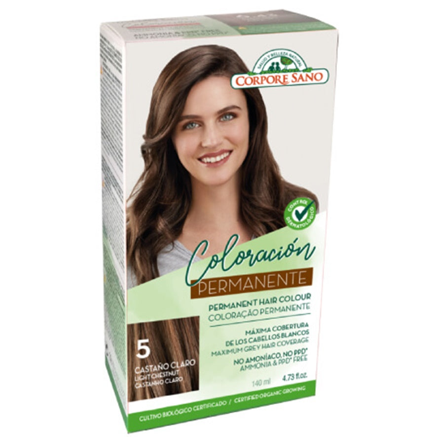 Tinte Permanente Castaño Claro N5 140 ml | Corpore Sano