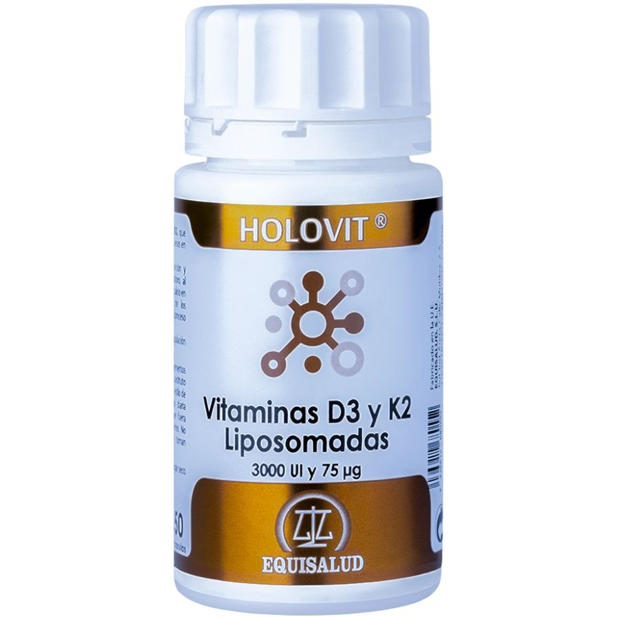 Holovit Vitaminas D3 Y K2 Liposomadas 3000 Ui Y 75 Mcg 50 Cápsulas | Equisalud - Dietetica Ferrer