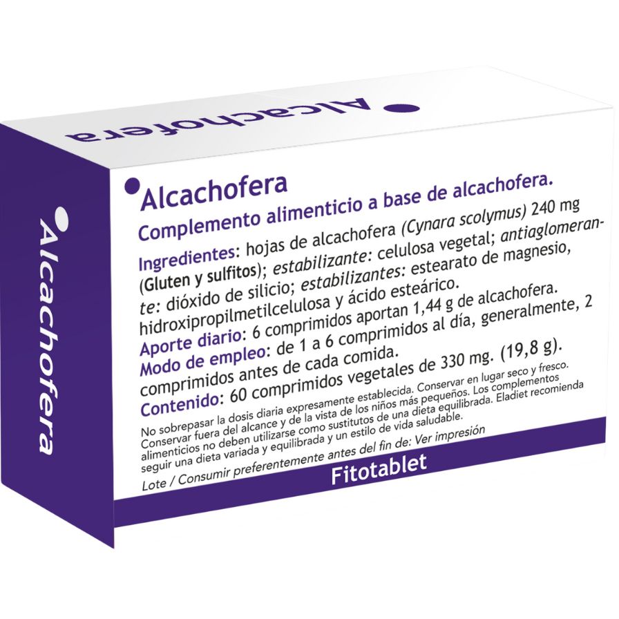 Alcachofera Fitotablet 60 Comprimidos | Eladiet - Dietetica Ferrer