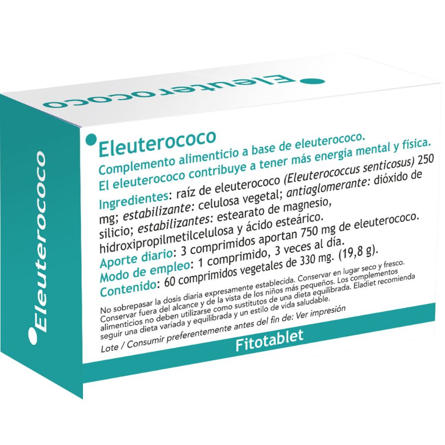 Eleuterococo Fitotablet 60 Comprimidos | Eladiet - Dietetica Ferrer