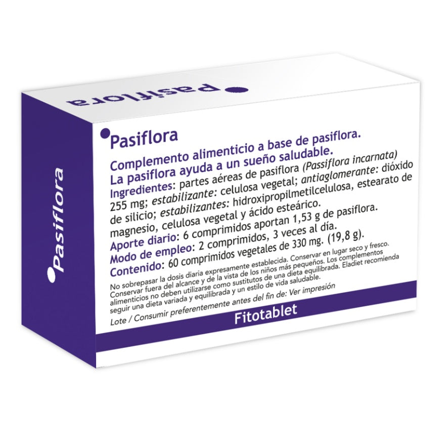 Pasiflora Fitotablet 60 Comprimidos | Eladiet - Dietetica Ferrer
