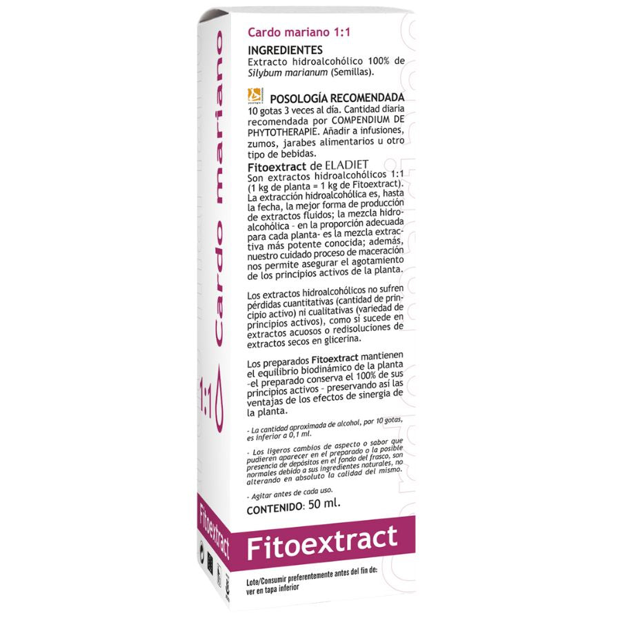 Cardo Mariano Fitoextract 50 ml | Eladiet - Dietetica Ferrer