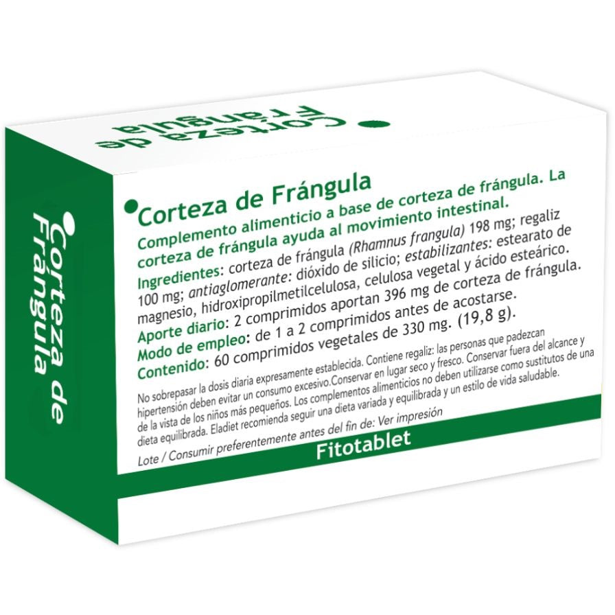 Corteza de Frangula Fitotablet 60 Comprimidos | Eladiet - Dietetica Ferrer