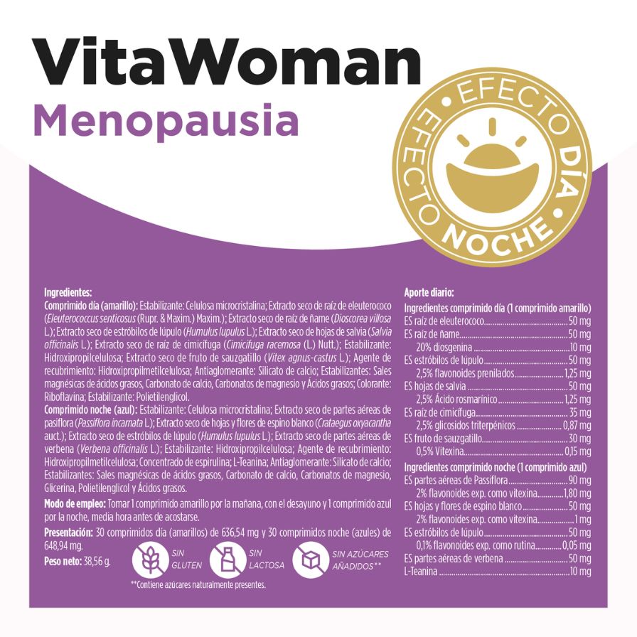 Vitawoman Menopausia 60 Comprimidos | Eladiet - Dietetica Ferrer