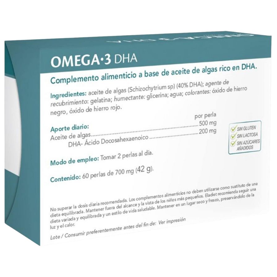 Omega 3 DHA 60 Perlas | Eladiet - Dietetica Ferrer