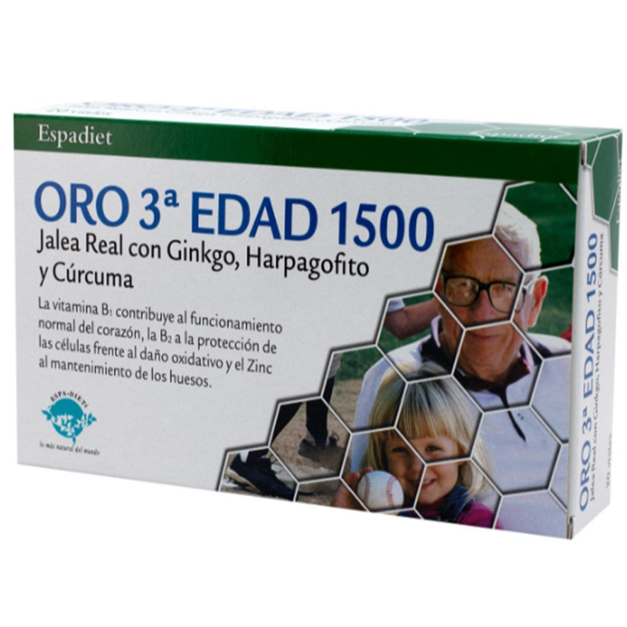 Jalea Oro 3 Edad 1500 Forte 20 Viales | Espadiet - Dietetica Ferrer