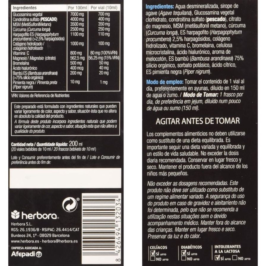 Artioptim Plus 20 Viales | Herbora - Dietetica Ferrer
