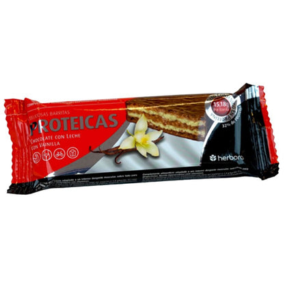Barrita Proteica Chocolate Leche Vainilla Caja 24 unidades | Herbora - Dietetica Ferrer