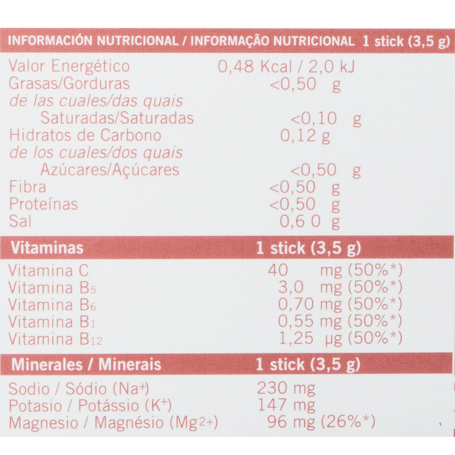 Sport Drink Zero Calorias 20 Sticks | Nutrisport - Dietetica Ferrer