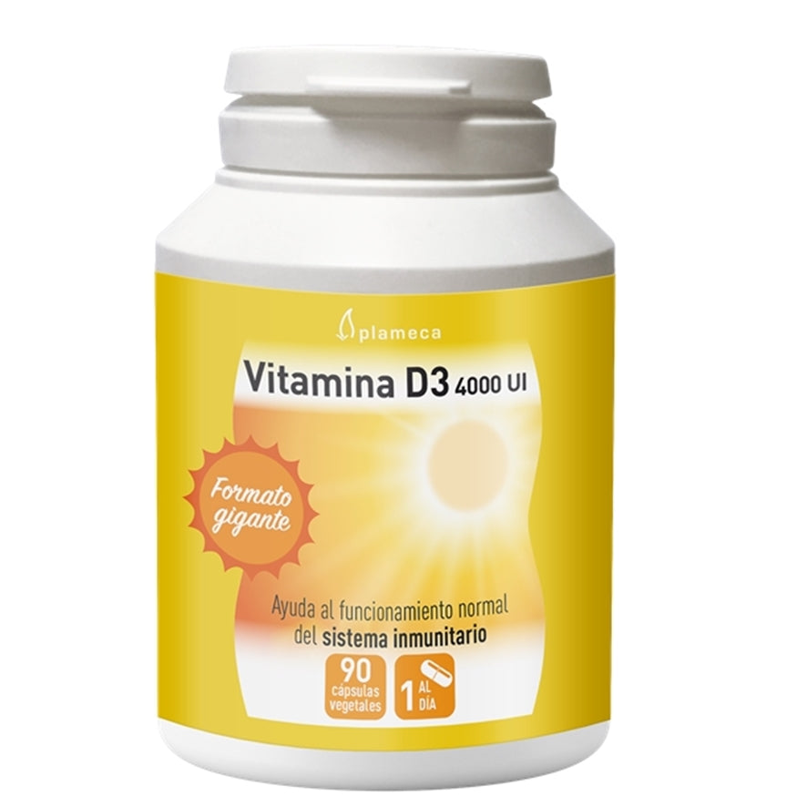 Vitamina D3 4000 Ui 90 Cápsulas | Plameca - Dietetica Ferrer