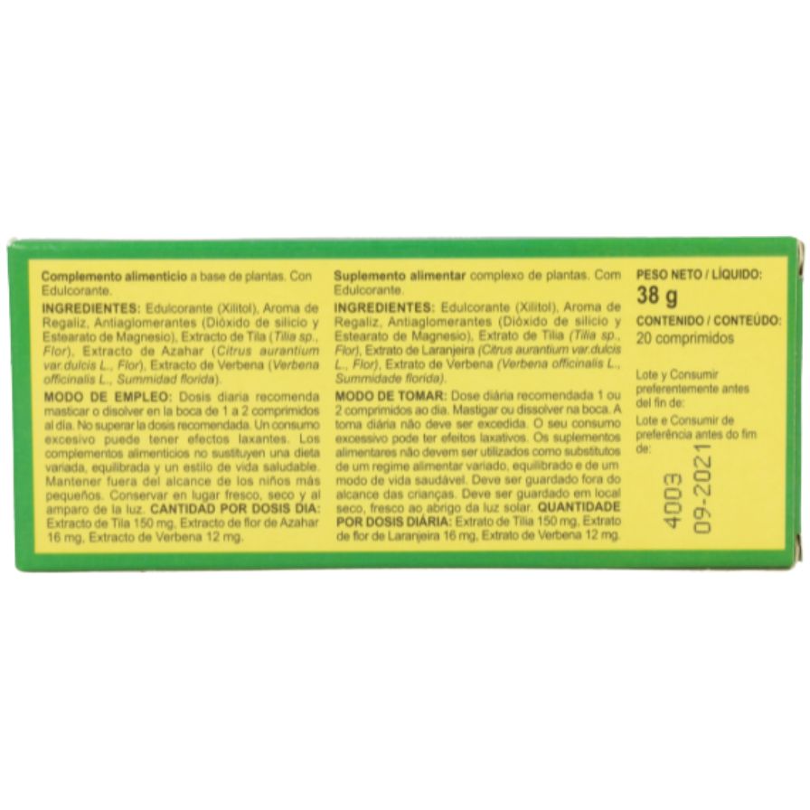 Tilia 20 Comprimidos Masticables | Integralia - Dietetica Ferrer