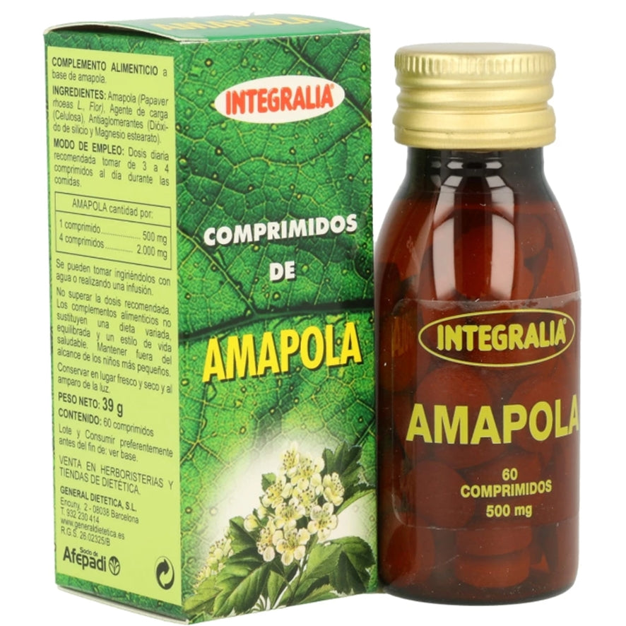 Amapola 60 Comprimidos | Integralia - Dietetica Ferrer