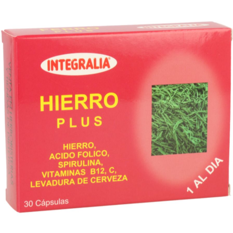 Hierro Plus 30 Capsulas | Integralia - Dietetica Ferrer