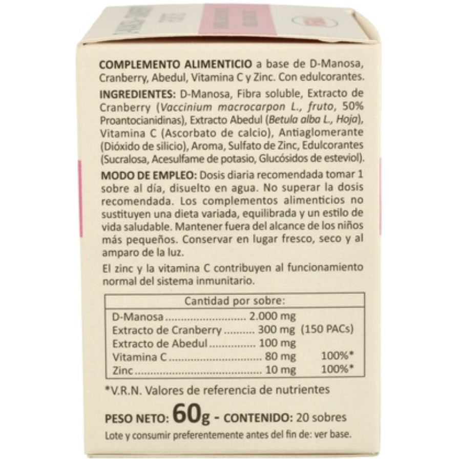 D-Manosa Cranberry Forte 20 sobres | Integralia - Dietetica Ferrer