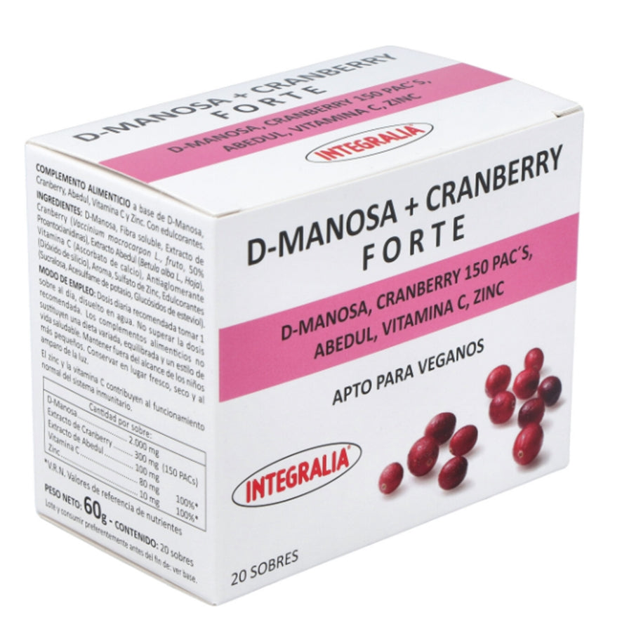D-Manosa Cranberry Forte 20 sobres | Integralia - Dietetica Ferrer