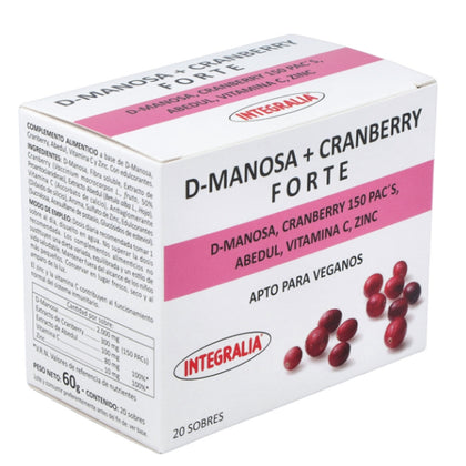 D-Manosa Cranberry Forte 20 sobres | Integralia