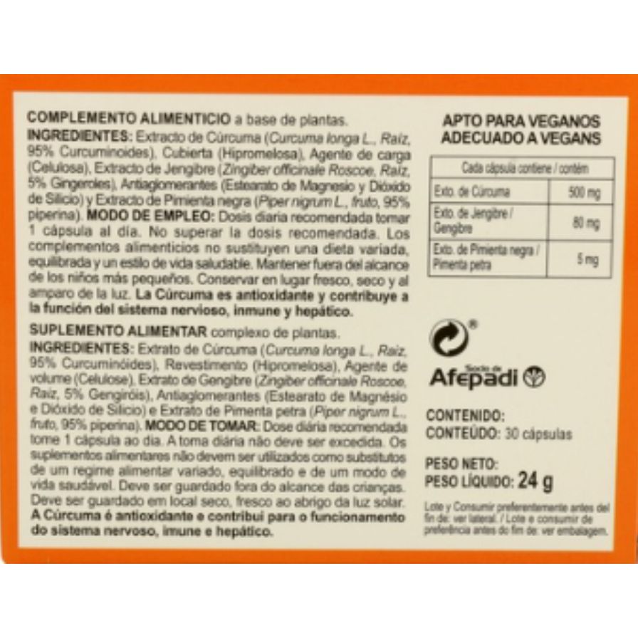 Curcuma Plus 30 Capsulas | Integralia