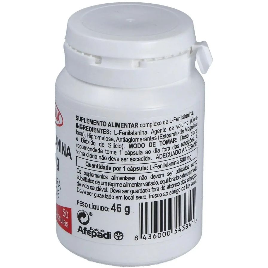L Fenilalanina 500 mg 50 Capsulas | Integralia - Dietetica Ferrer