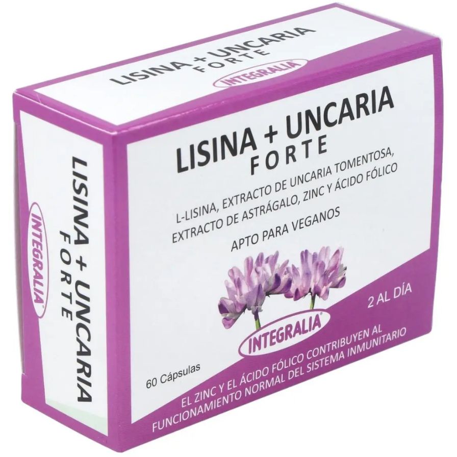 Lisina Uncaria Forte 60 Cápsulas | Integralia - Dietetica Ferrer