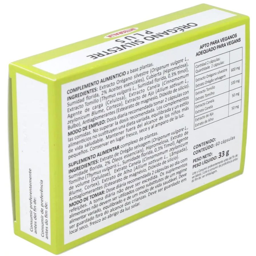 Oregano Silvestre Plus 60 Cápsulas | Integralia