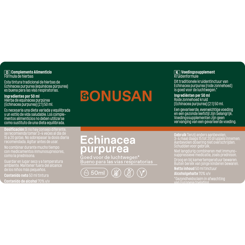 Echinacea Purpurea Agunstifolia 60 Capsulas | Bonusan - Dietetica Ferrer