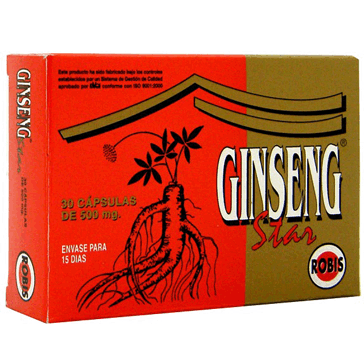Gingseng Star 607mg Cápsulas | Robis