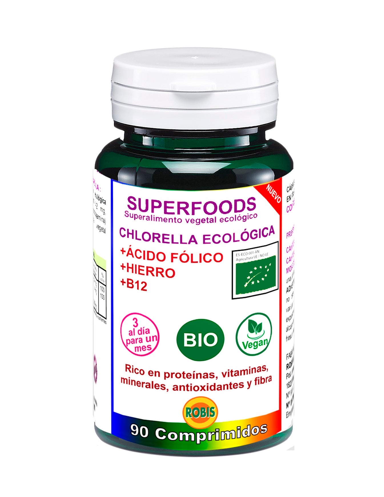 Chlorella Ecologica Bio 90 Comprimidos | Robis - Dietetica Ferrer