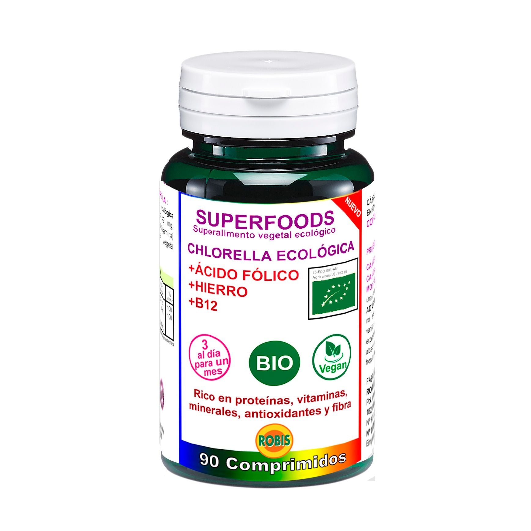 Chlorella Ecologica Bio 90 Comprimidos | Robis - Dietetica Ferrer
