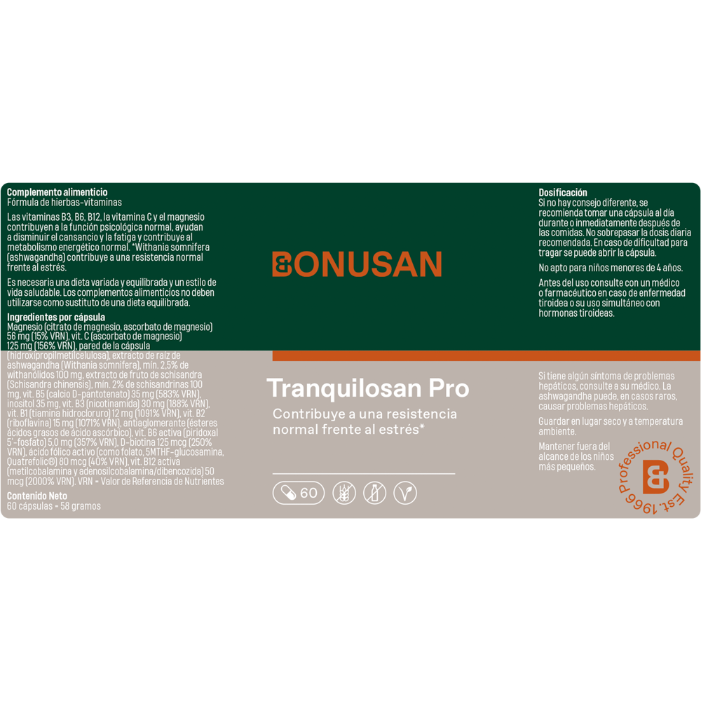 Tranquilosan 60 Tabletas | Bonusan - Dietetica Ferrer