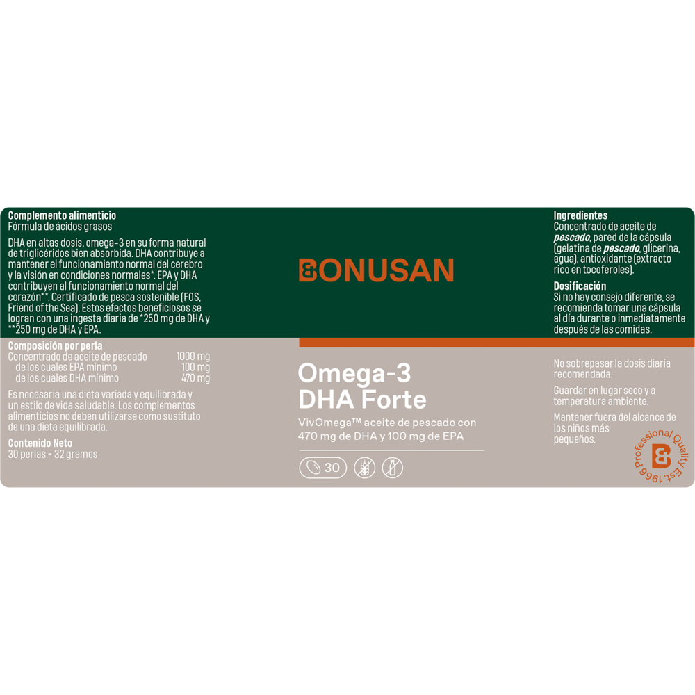 Omega-3 Dha Forte 60 Perlas | Bonusan