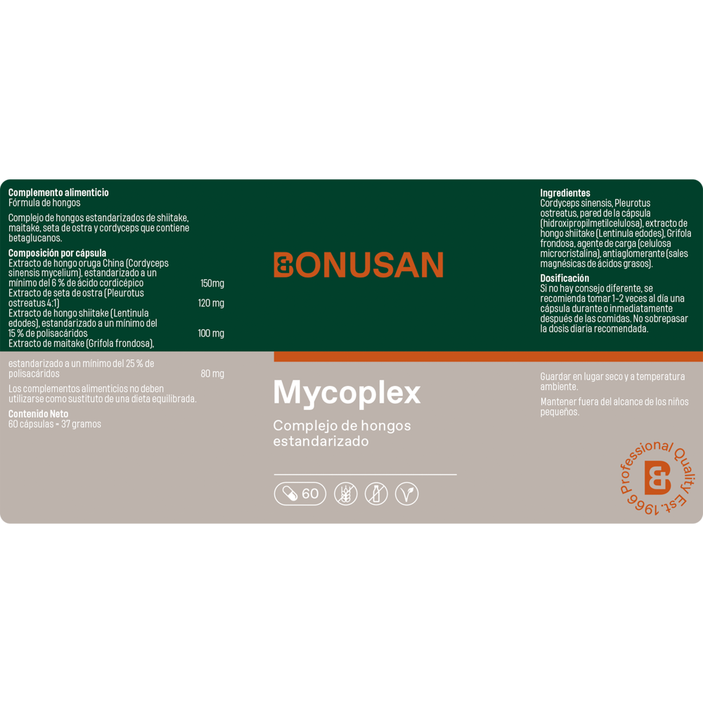 Mycoplex Forte 60 Capsulas | Bonusan - Dietetica Ferrer