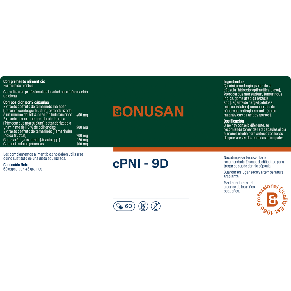 CPNI 9D 60 Cápsulas | Bonusan - Dietetica Ferrer
