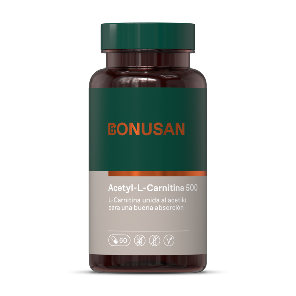 Acetyl L Carnitina 500 mg 60 Capsulas | Bonusan - Dietetica Ferrer