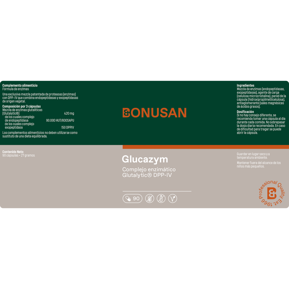 Glucazym 90 Cápsulas | Bonusan