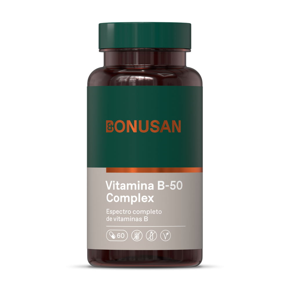 Vitamina B 50 Complejo 60 Capsulas | Bonusan - Dietetica Ferrer