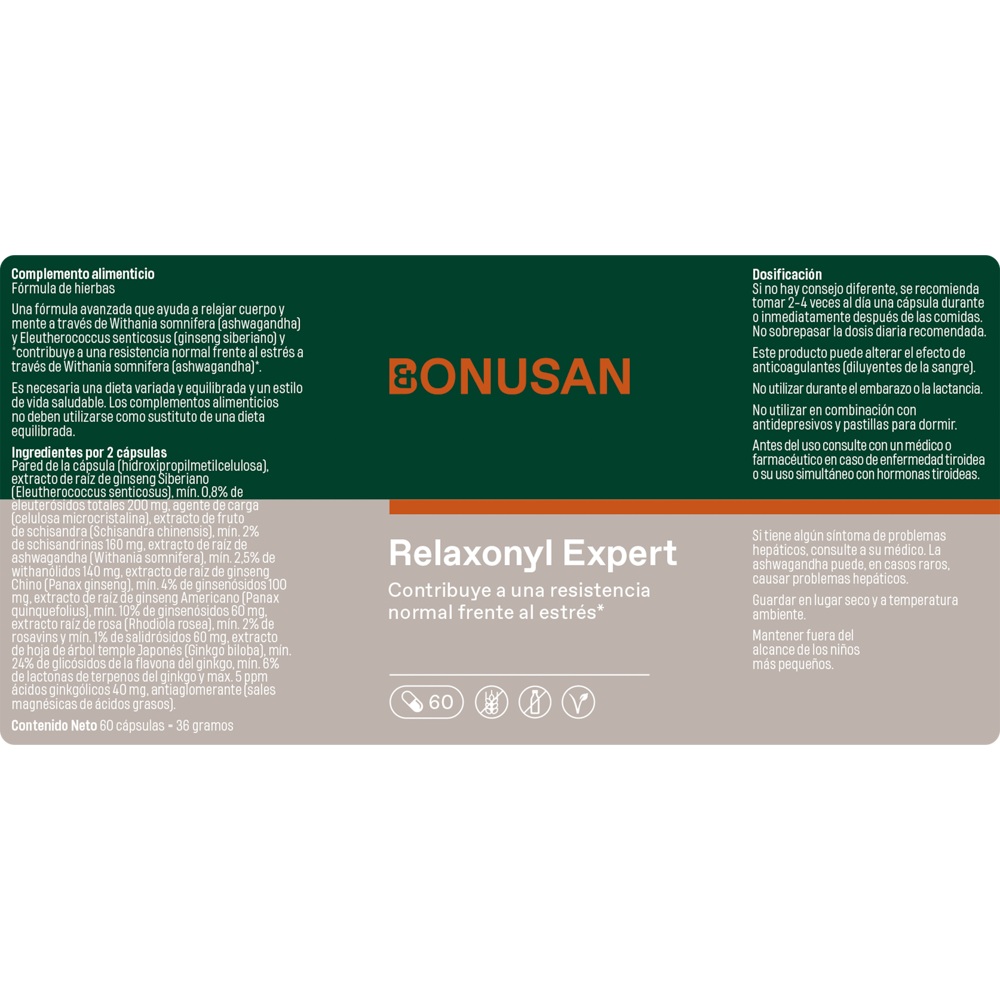 Relaxonyl 60 Capsulas | Bonusan - Dietetica Ferrer